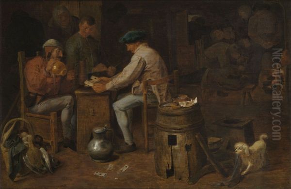Kaartspelers en brassers - view 1