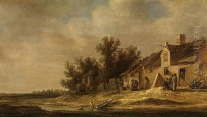 Landscape with Farmhouse by Jan van Goyen