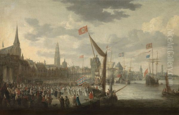 Reception of St Norbert at the Kranenhoofd in Antwerp - view 1