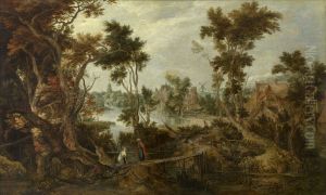 Landschap met Elia en de weduwe van Sarefat