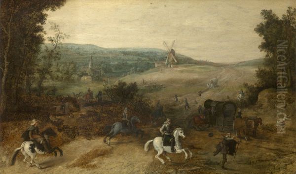 Landscape with Travellers Attacked by Robbers - view 1