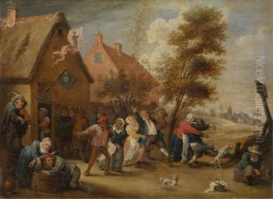 Boerenfeest by Abraham Teniers