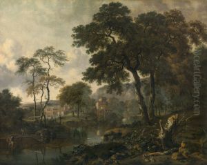 Landschap by Jan Wijnants