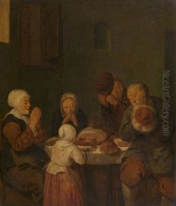 Saying Grace by Jan Miense Molenaer