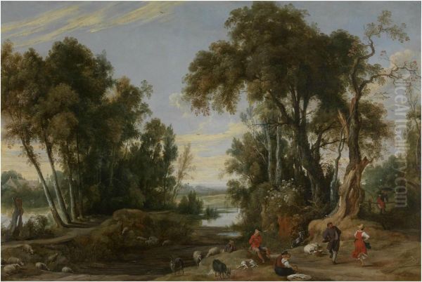 Landscape with Dancing Shepherds - view 1