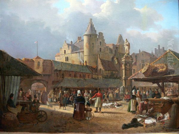 De oude vismarkt in Antwerpen - view 1