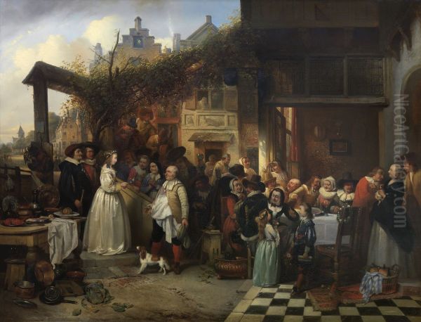 Wedding in Flanders in the Seventeenth Century - view 1