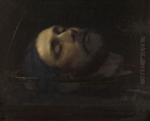 Het hoofd van Johannes de Doper by Edmond Van Hove