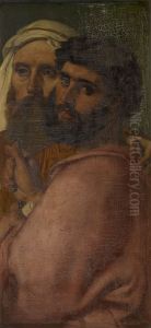 Moeder van de Messias en de vier evangelisten by Charles Verlat