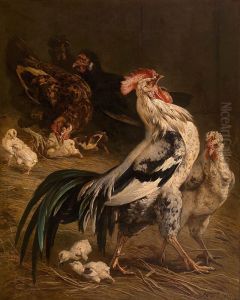 De koning van de hoenderhof by Charles Verlat