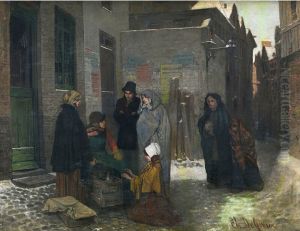 De koffietrommel by Charles de Groux