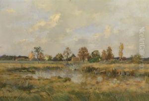 Landscape near Amiens by Pierre Emmanuel Damoye