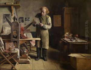 The plate printer by Henri de Braekeleer
