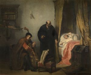 Het ontwaken van Michel de Montaigne by Edouard Hamman