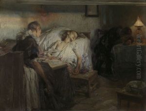 De dood nadert by Otto Heichert