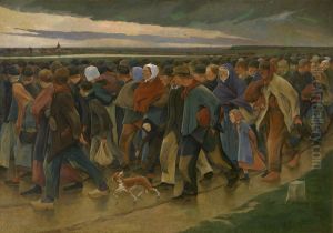 Emigrants - Last glance by Eugene Laermans