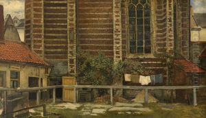The Chapel of Grace in Antwerp by Henri de Braekeleer