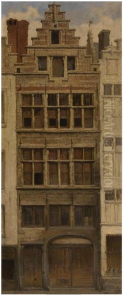 House in the Braderijstraat, Antwerp - view 1