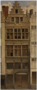 House in the Braderijstraat, Antwerp by Hendrik Frans Schaefels