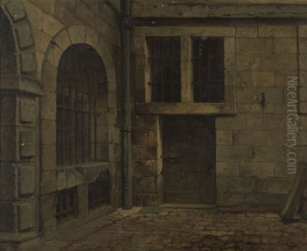Oude binnenkoer van het stadhuis in Antwerpen - view 1