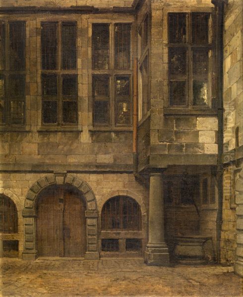 Oude binnenkoer van het stadhuis in Antwerpen - view 1
