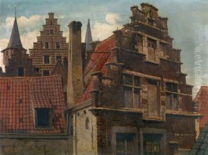 Het Vleeshuis en oude huizen Het Vleeshuis en oude huizen