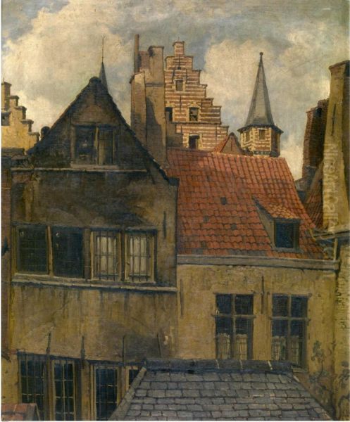 The Vleeshuis and old houses - view 1