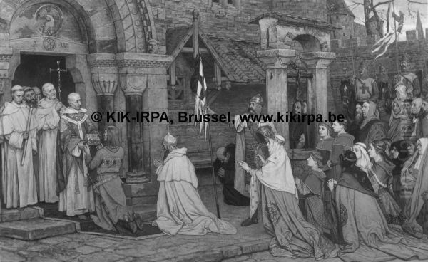Thierry of Alsace Brings the Holy Blood to Bruges - view 1