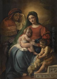 Heilige Familie en de kleine Johannes de Doper Heilige Familie en de kleine Johannes de Doper