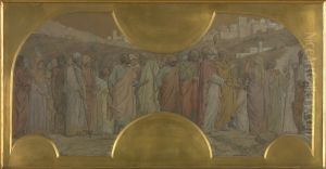 Jesus Going to Jerusalem to Accomplish his Mission by Theodore-Joseph Canneel