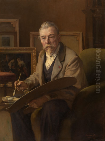 The Painter Alexandre Nestor Nicolas Robert - view 1
