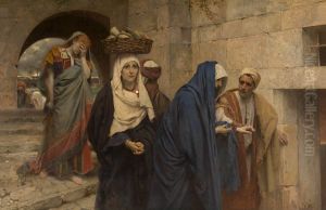 De heilige vrouwen keren terug van Christus' graf