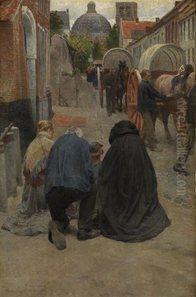 Aankomst van de processie - view 1