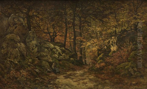 The Gorge aux Loups in Fontainebleau - view 1