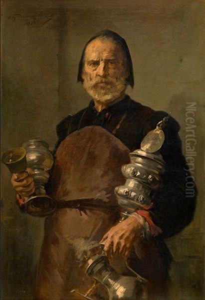 Seventeenth-century pewter maker - view 1