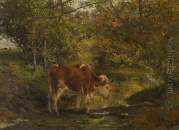 Cow at the Ditch - view 1