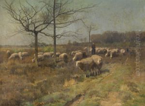 Zonnige maartdag by Cornelius Van Leemputten