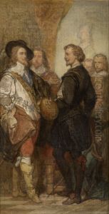 De schilder Anthony van Dyck in Londen by Nicaise de Keyser