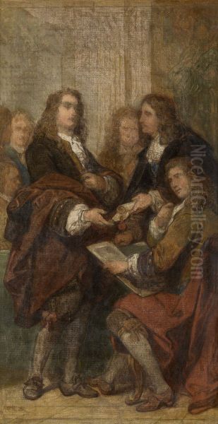 De graveur Gerard Edelinck in Parijs - view 1