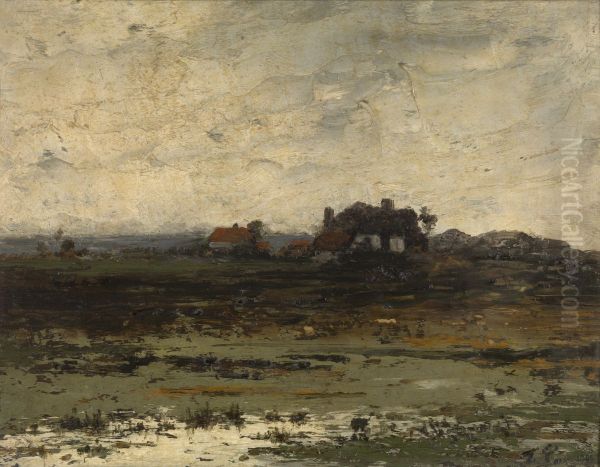 Hoeven bij zonsondergang - view 1