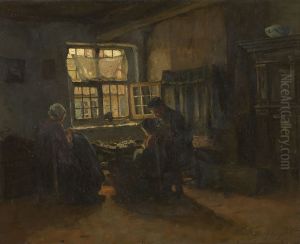 Interieur by Albert Neuhuys