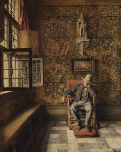 De man in de stoel by Henri de Braekeleer