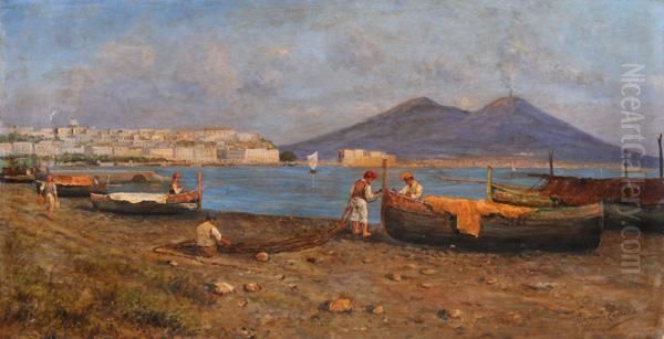 Pescatori Che Riparano Le Reti - view 1