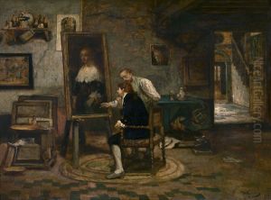 Het mooie portret by Willem Linnig the Elder