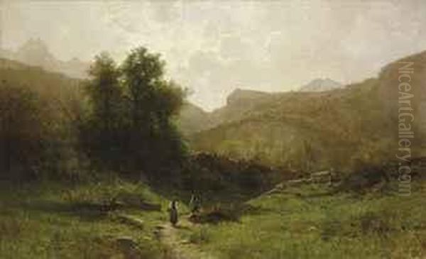 Holzfaller In Berglandschaft - view 1