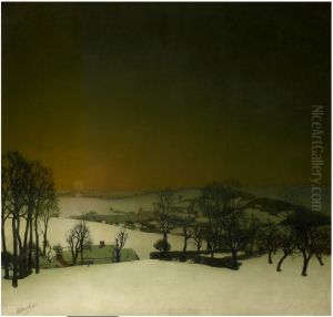 Snow in Flanders by Valerius De Saedeleer