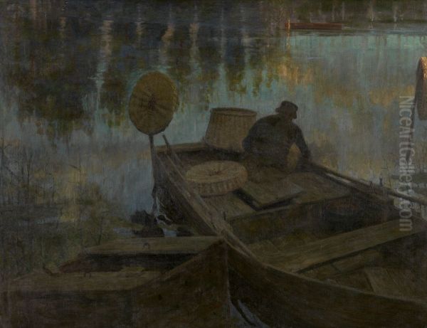 Fisherman in the Moonlight - view 1