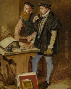The Studio of Frans Floris by Jan August Hendrik Leys