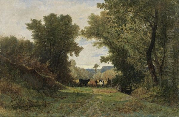 Paysage Avec Berger Et Vaches - view 1