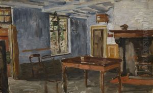 De blauwe herberg by Constantin Meunier